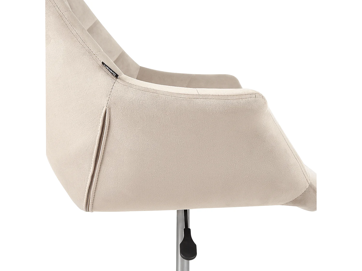 Chaise de bureau LABELLE Velours Beige