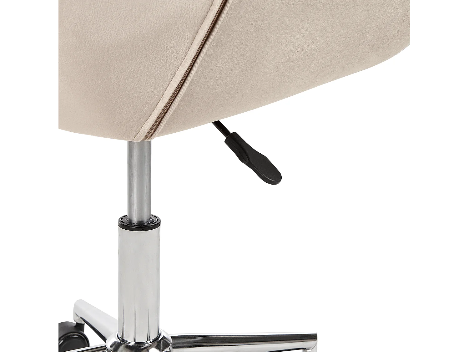 Chaise de bureau LABELLE Velours Beige