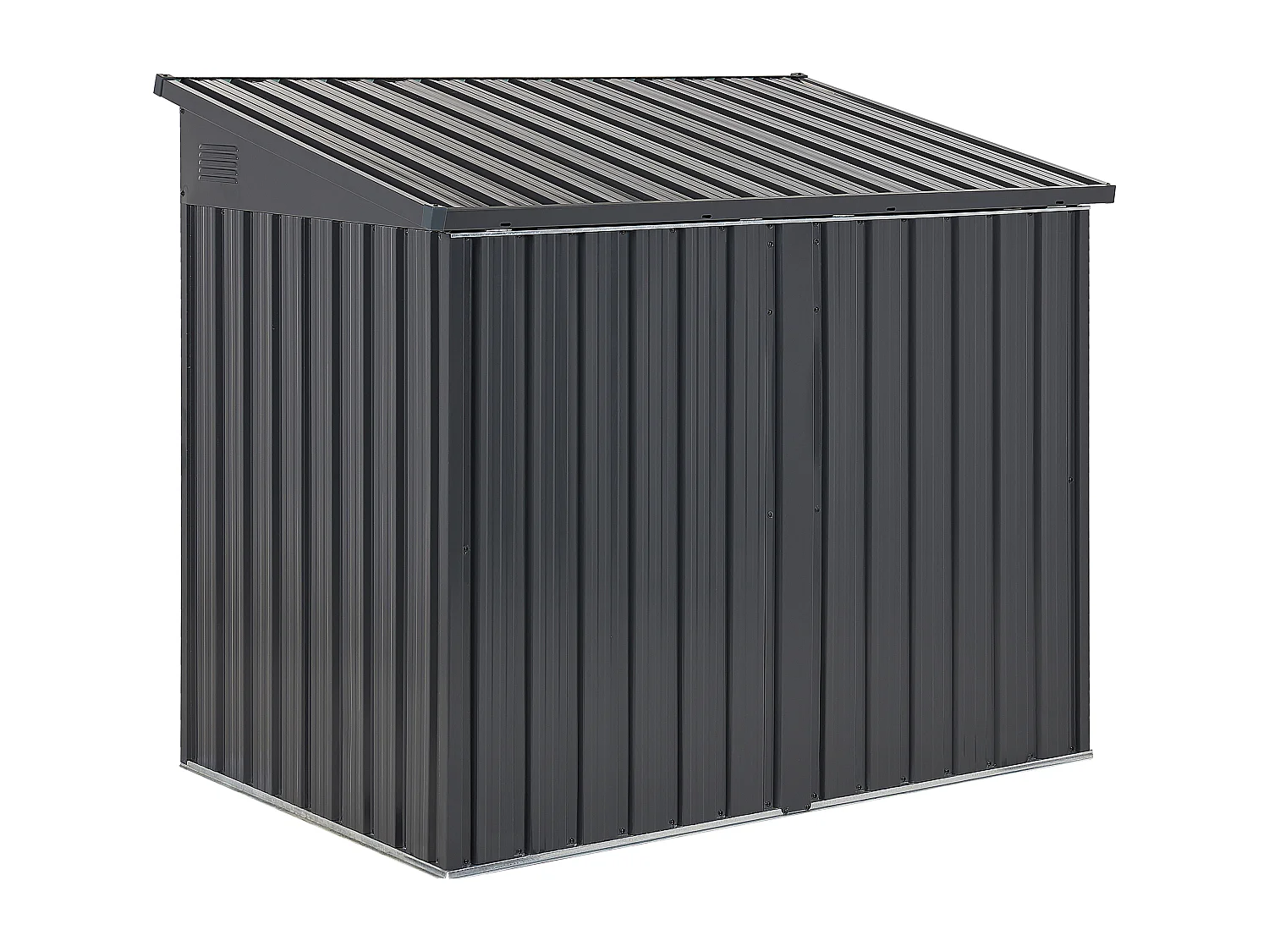 Casetta da giardino MOENA Metallo 158 cm 96 cm Grigio grafite