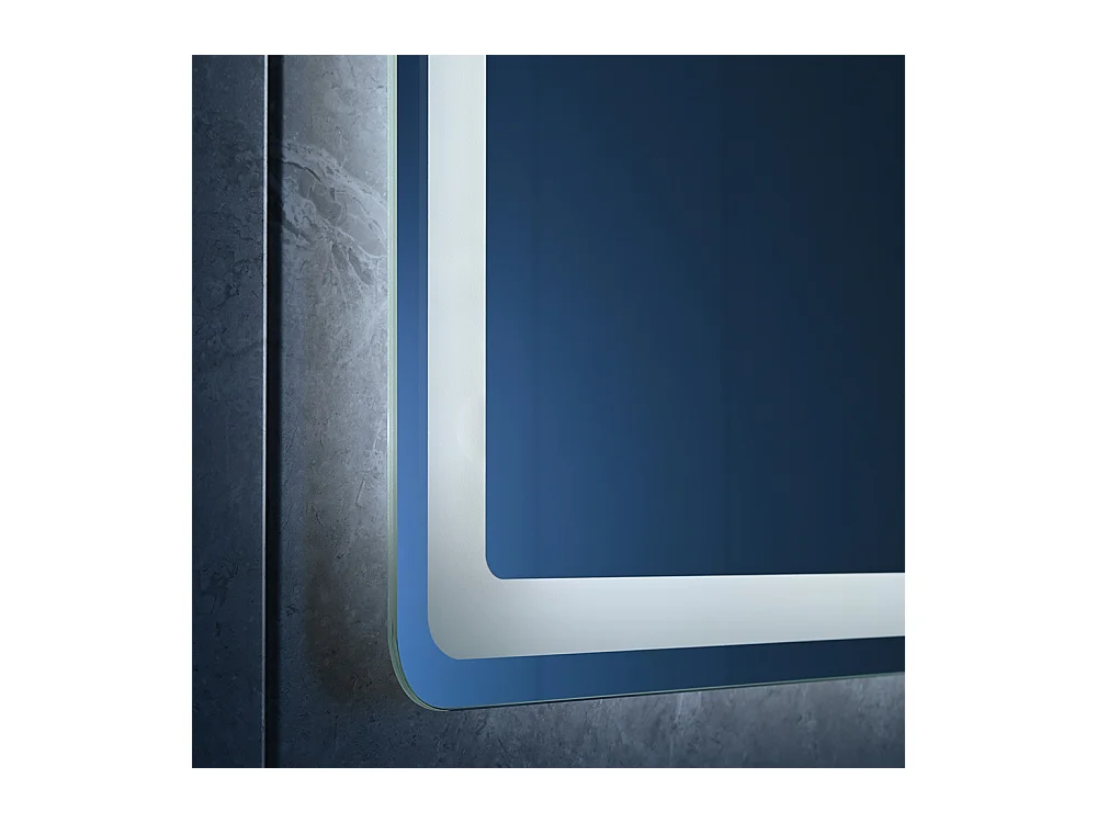 Miroir salle de bain LED 110x60cm anti buée avec LED 3 couleurs et loupe x3 LB-3612