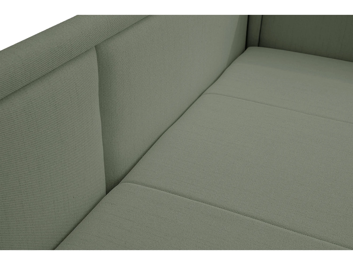 Jugendbett mit ausziehbarer Liegefläche und Schublade - Salbeigrün - CAPRILI