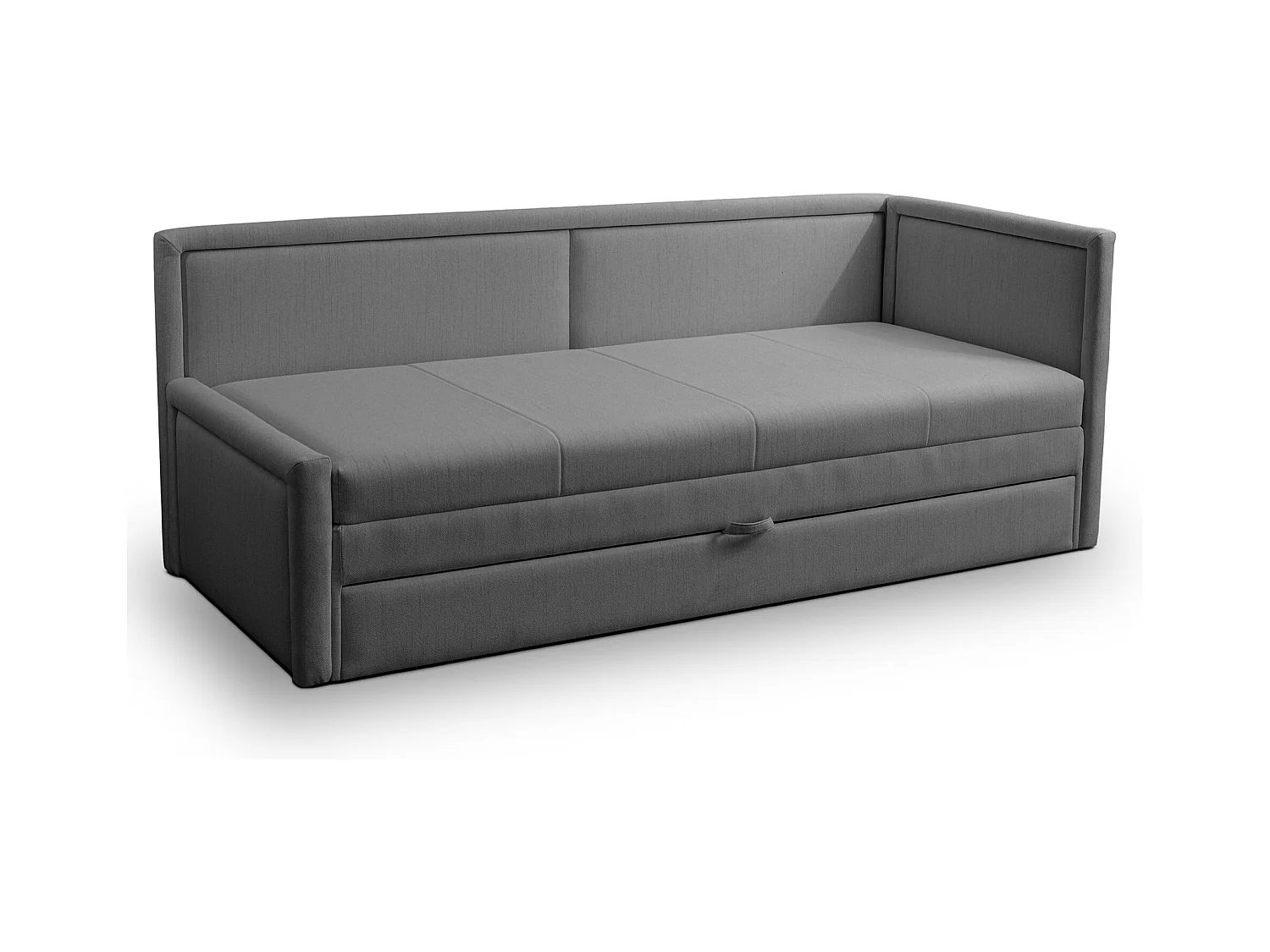 Lit ado avec rangement - gris foncé - CAPRILI