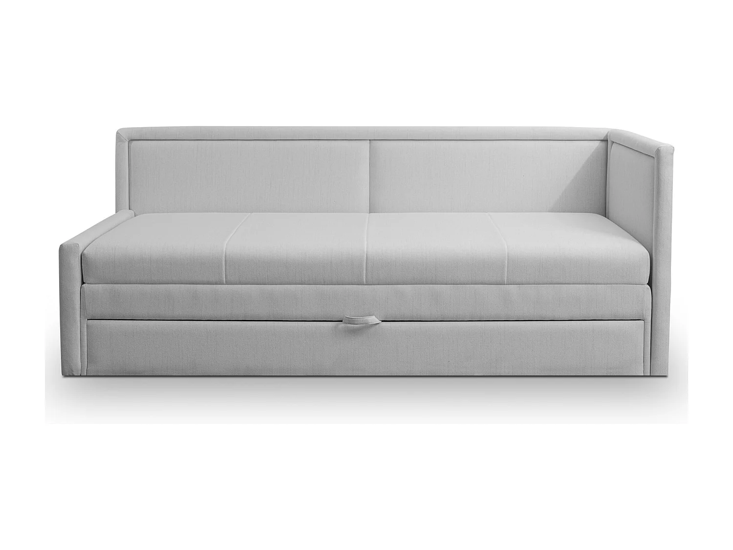 Lit ado avec rangement - gris clair - CAPRILI