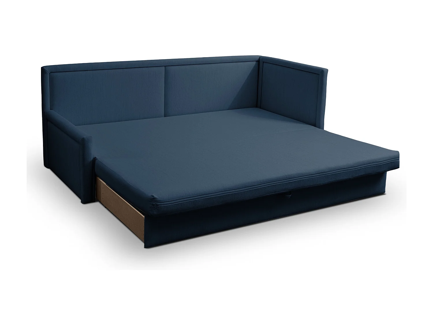 Jugendbett mit ausziehbarer Liegefläche und Schublade - Dunkelblau - CAPRILI