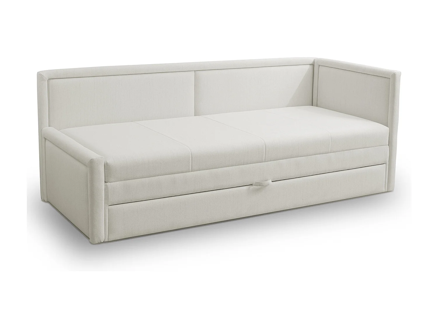 Lit ado avec rangement - crème - CAPRILI