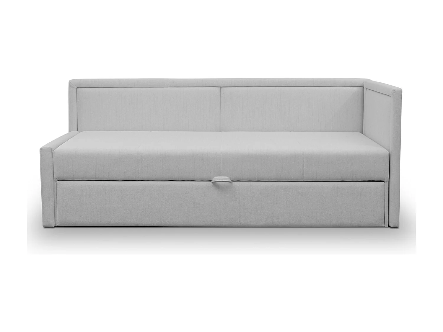 Ausziehbares Jugendbett für zwei Personen - Hellgrau - CAPRILI