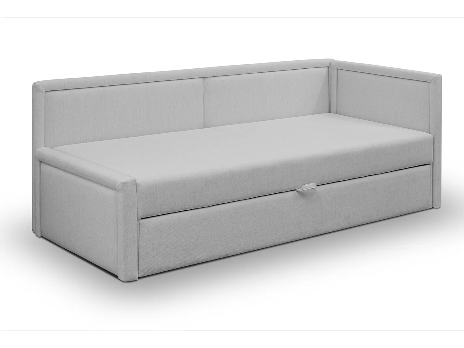 Ausziehbares Jugendbett für zwei Personen - Hellgrau - CAPRILI