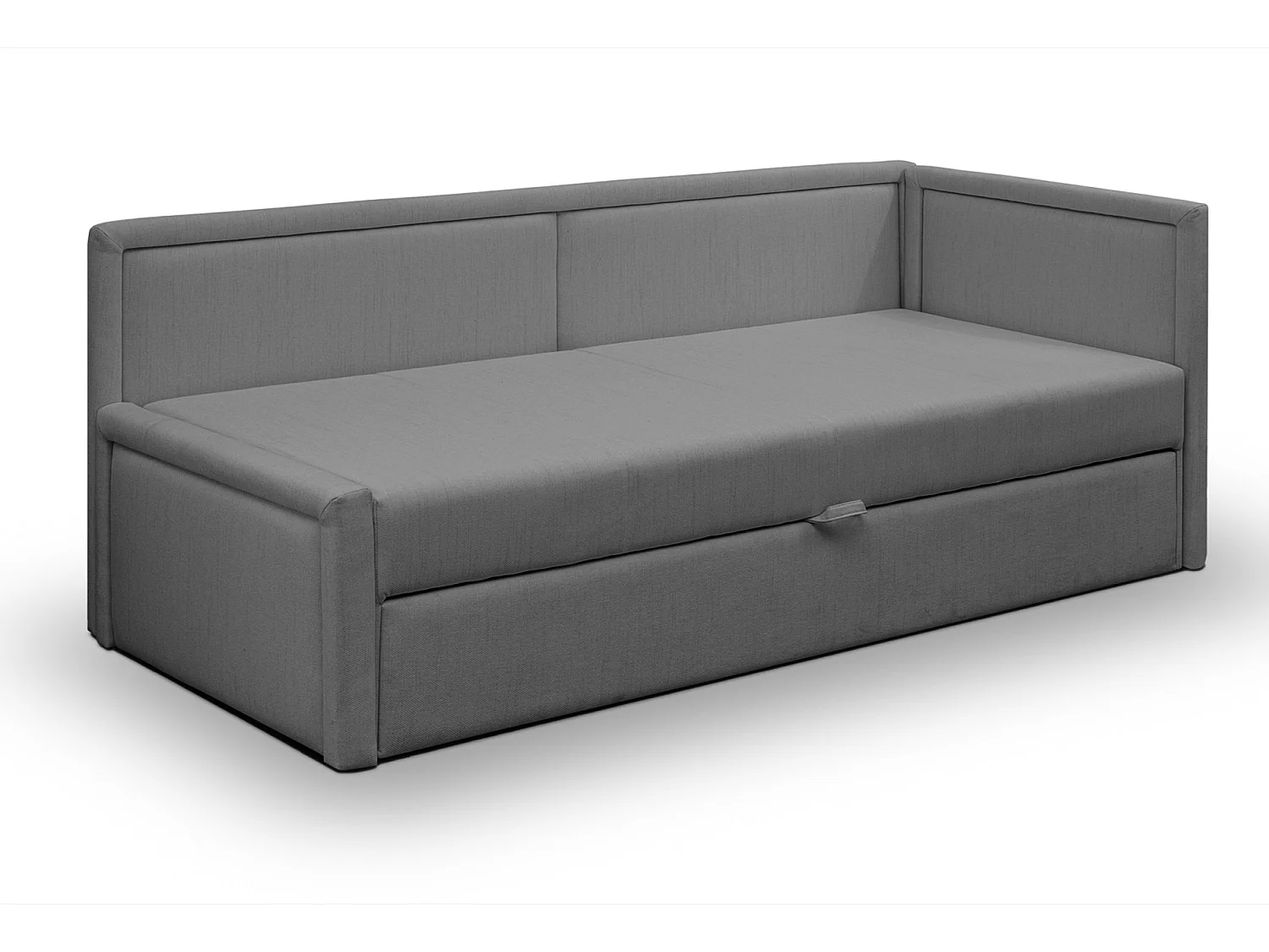 Lit gigogne pour adolescent - deux places - gris foncé - CAPRILI