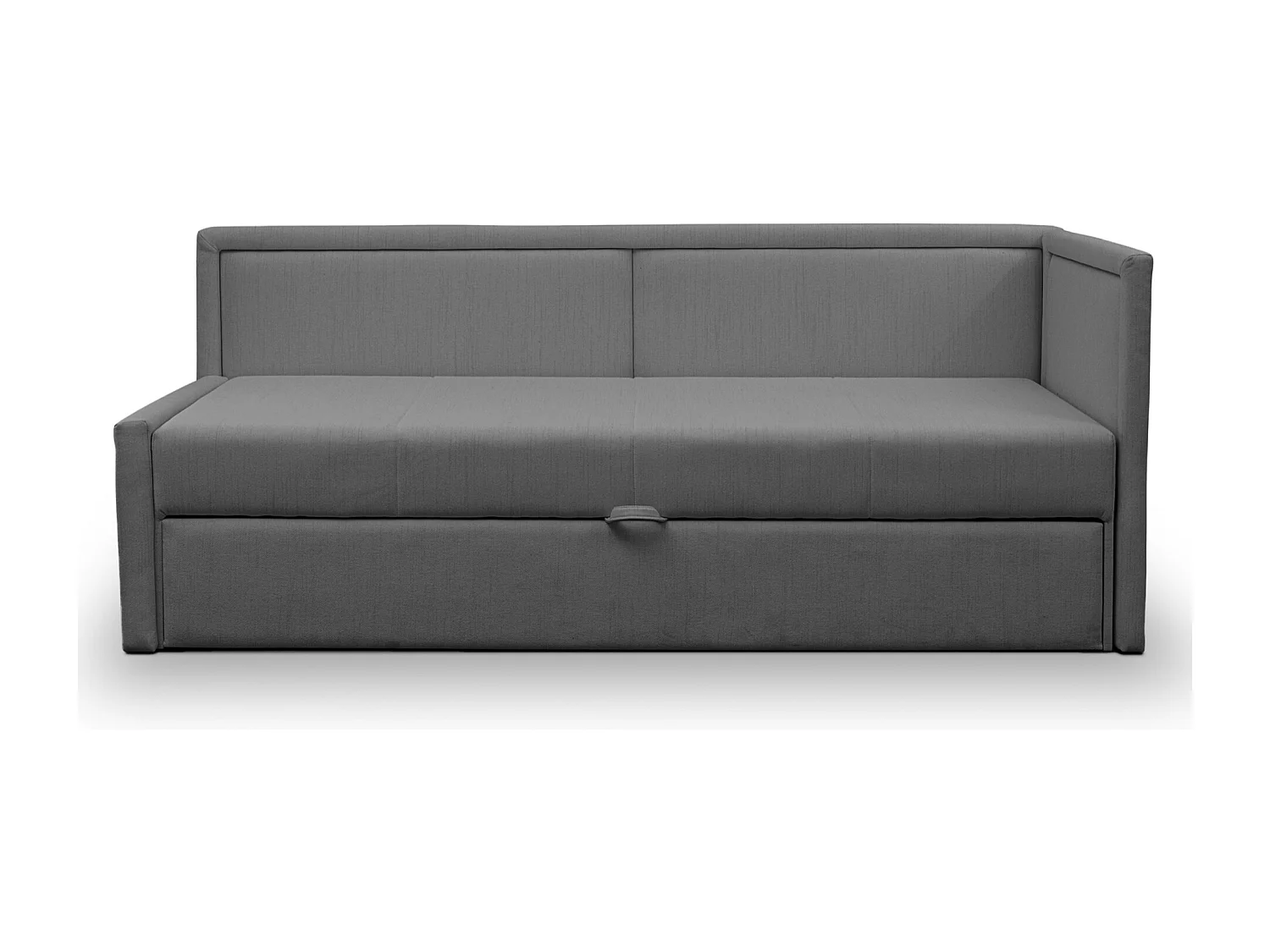 Lit gigogne pour adolescent - deux places - gris foncé - CAPRILI