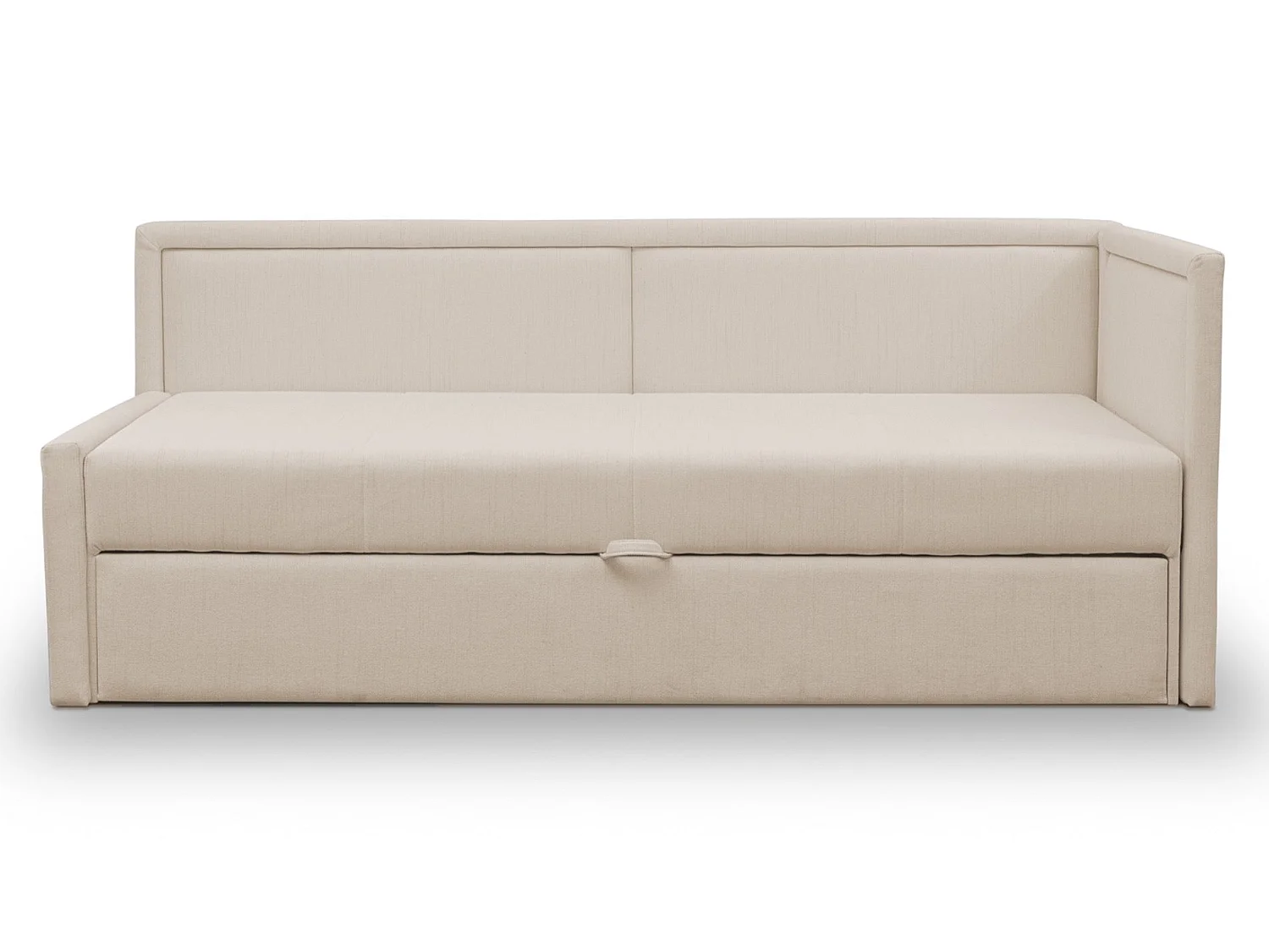 Lit gigogne pour adolescent - deux places - beige clair - CAPRILI