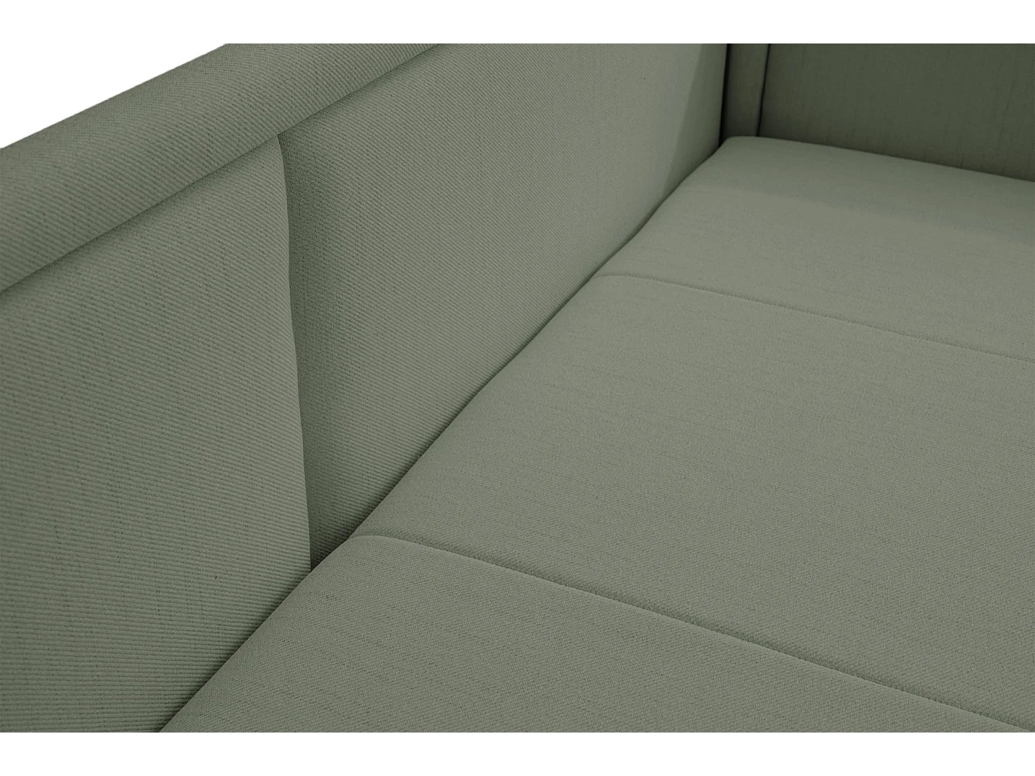 Lit gigogne pour adolescent - deux places - vert sauge - CAPRILI