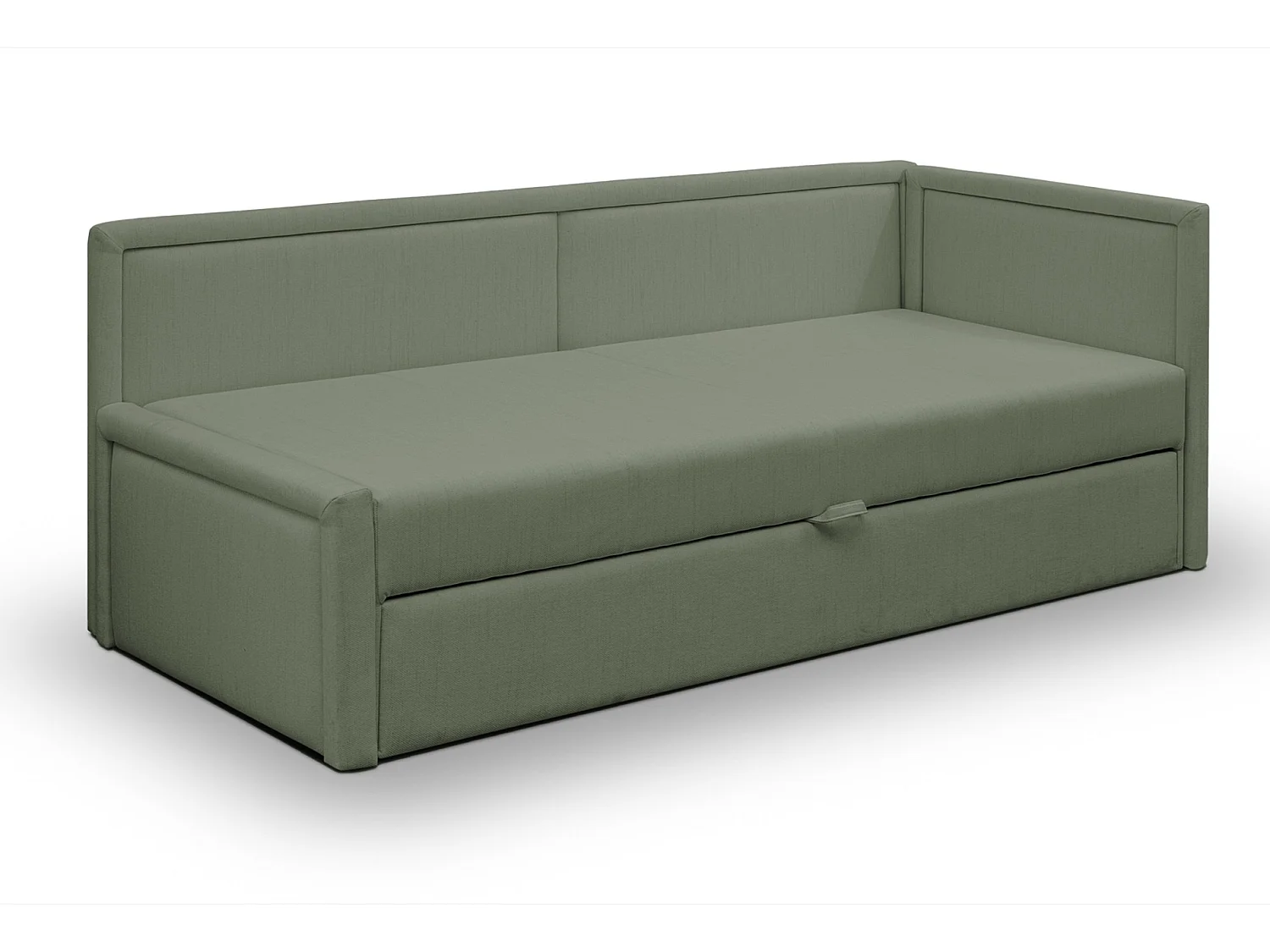 Lit gigogne pour adolescent - deux places - vert sauge - CAPRILI