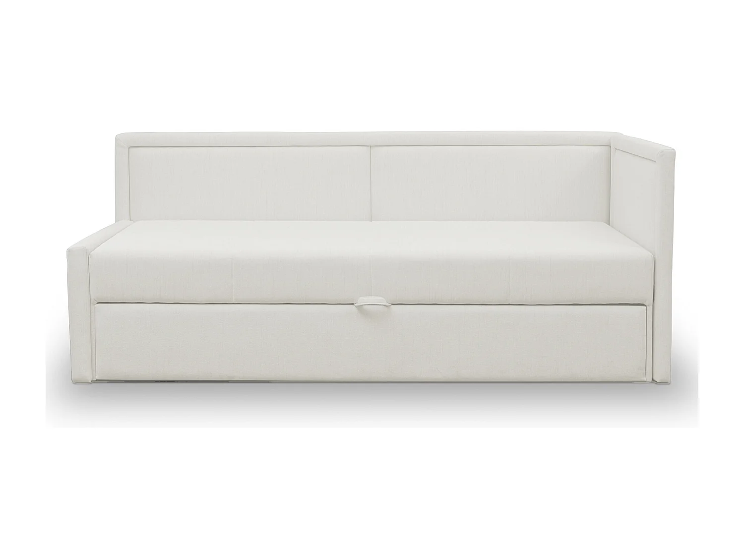 Ausziehbares Jugendbett für zwei Personen - Creme - CAPRILI