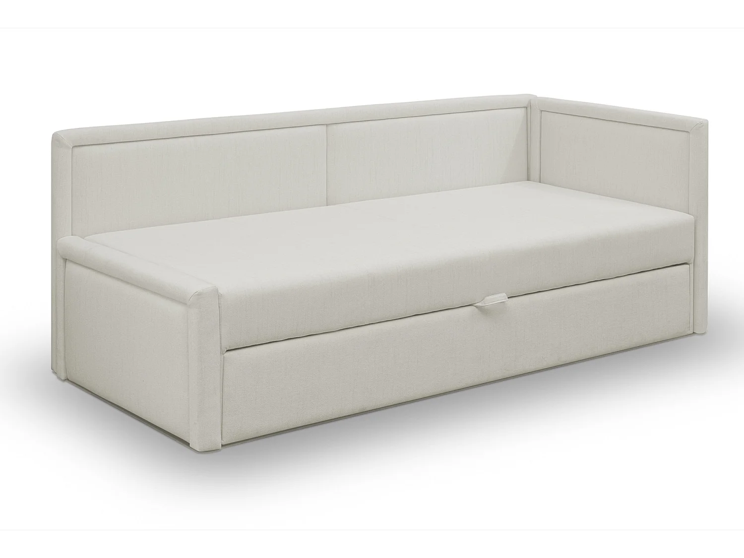 Ausziehbares Jugendbett für zwei Personen - Creme - CAPRILI