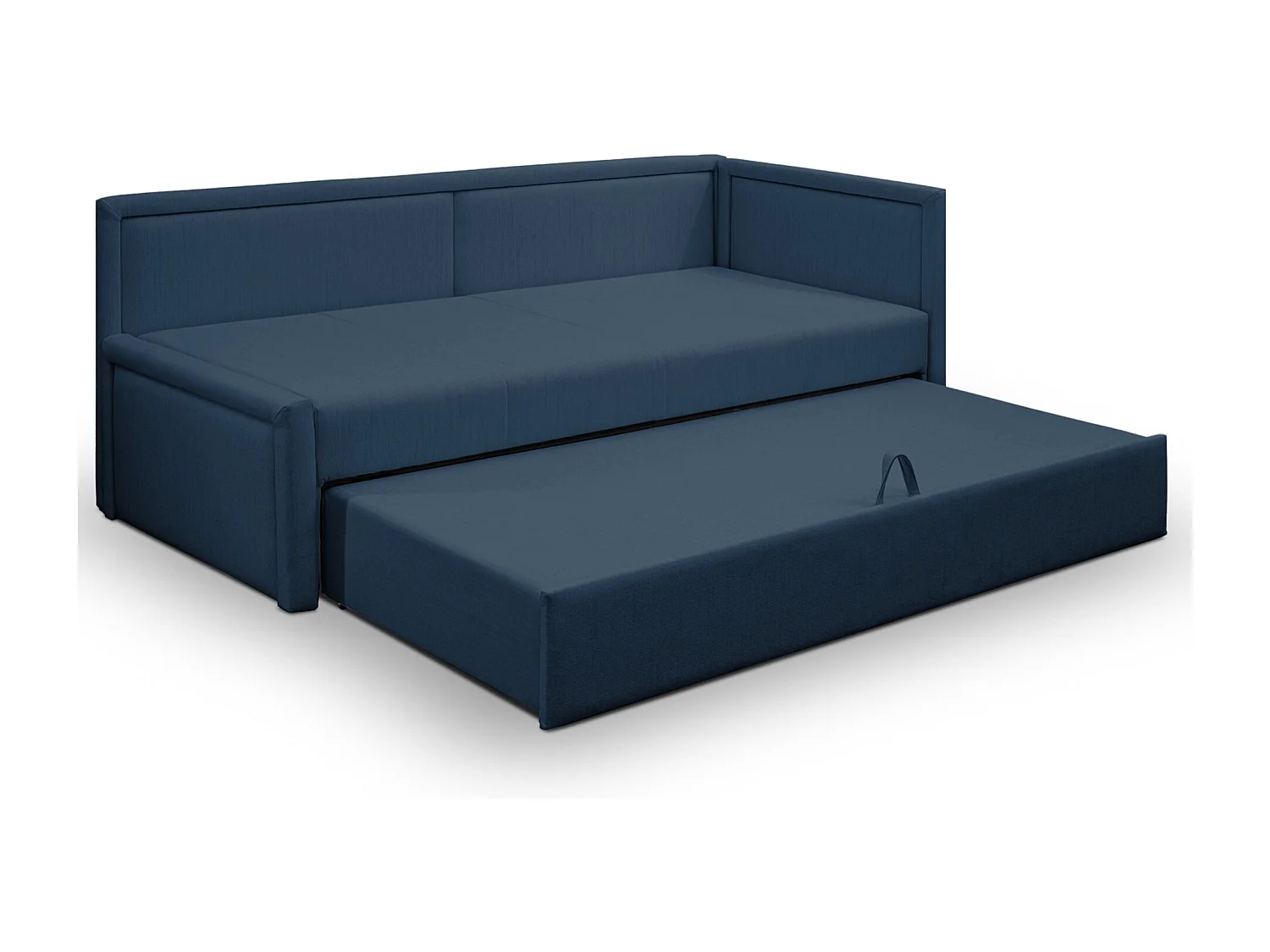 Lit gigogne pour adolescent - deux places - bleu marine - CAPRILI