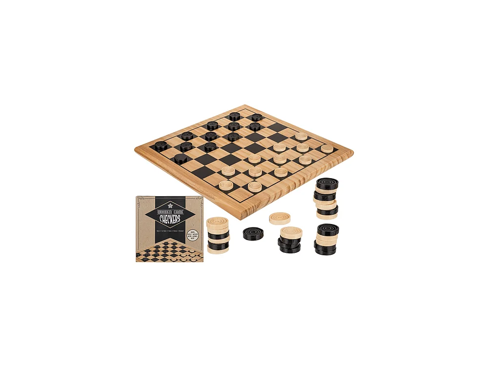 Jeu de Dames en bois Grand Modèle