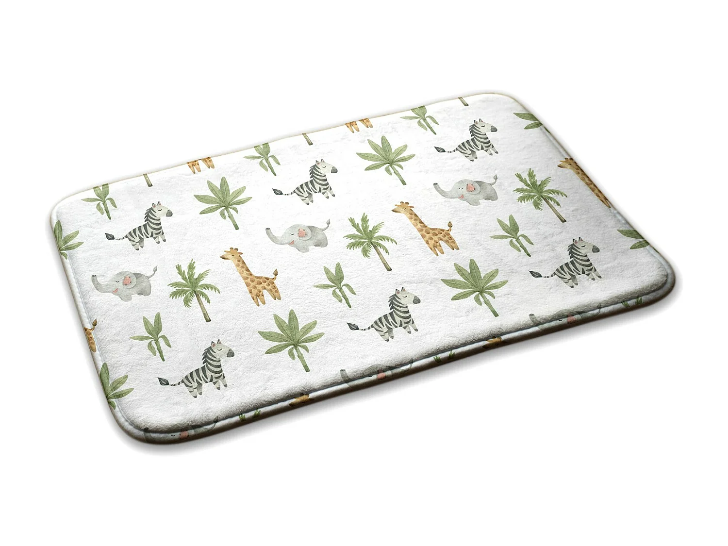 Tapis enfant, 75x45 cm Animaux et plantes Tapis enfant, pour chambre d'enfant