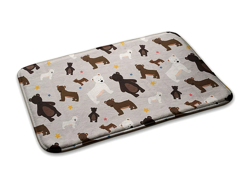 Kinderteppich, 75x45 cm Bär und Sterne Kinderteppich, für Kinderzimmer