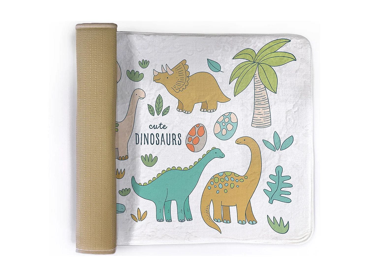 Kindervloerkleed, 75x45 cm Schattige dinosaurussen Kindervloerkleed, voor de kinderkamer