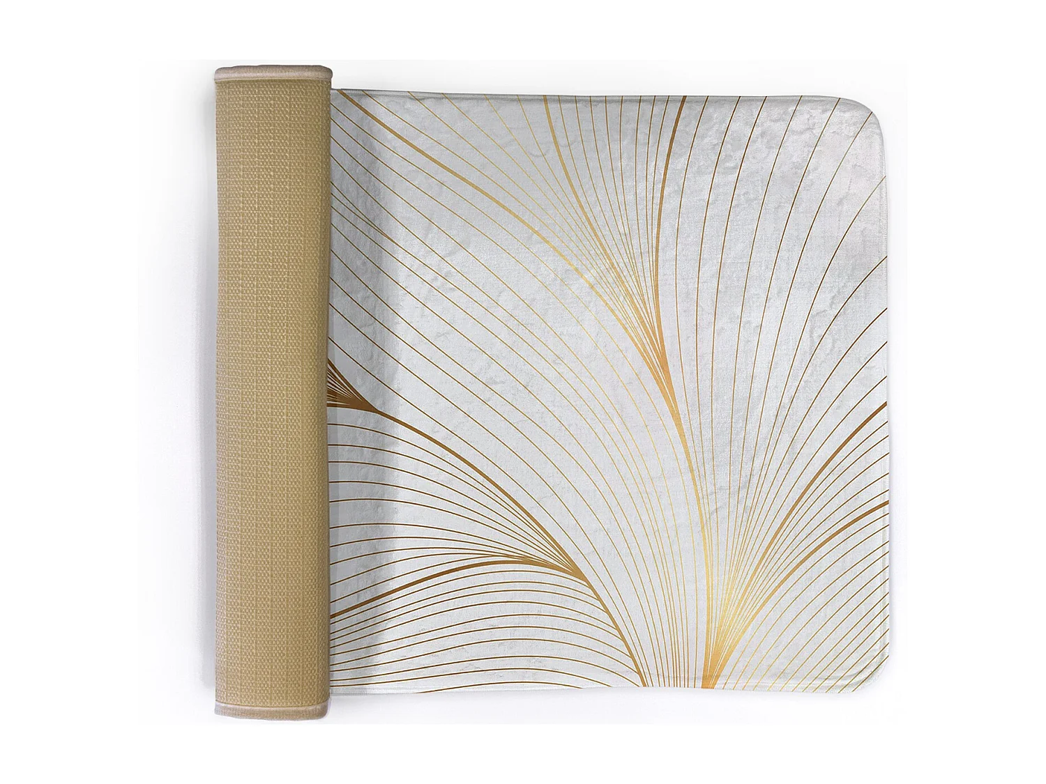 Tapis de chambre à coucher, 90x60 cm. Motif de lignes abstraites. Tapis tendance pour une chambre ou un salon.