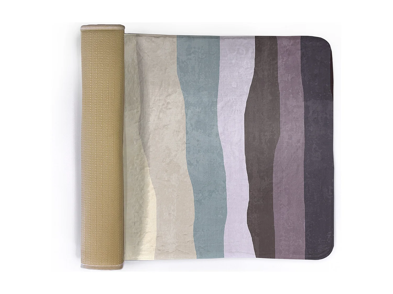 Tapis pour la chambre, 90x60 cm Rayures verticales colorées Tapis tendance pour la chambre ou le salon.