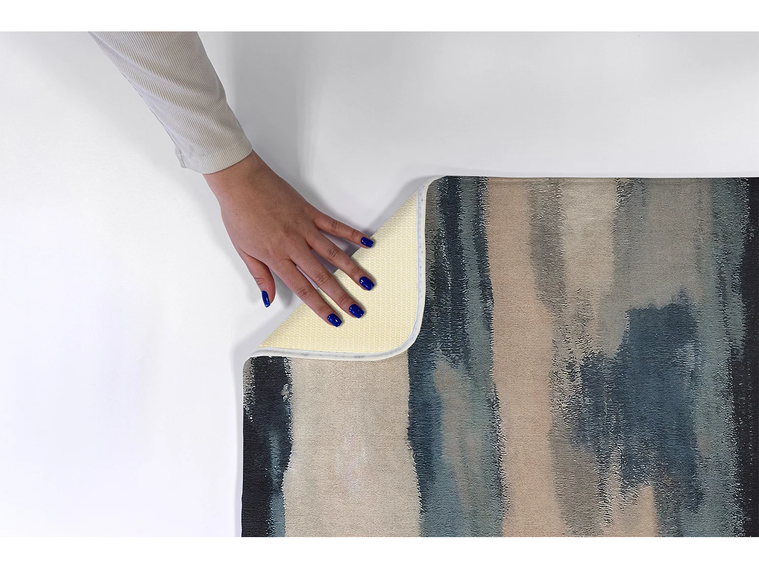 Tapis de chambre, 75x45 cm. Motif abstrait. Tapis tendance pour une chambre ou un salon.