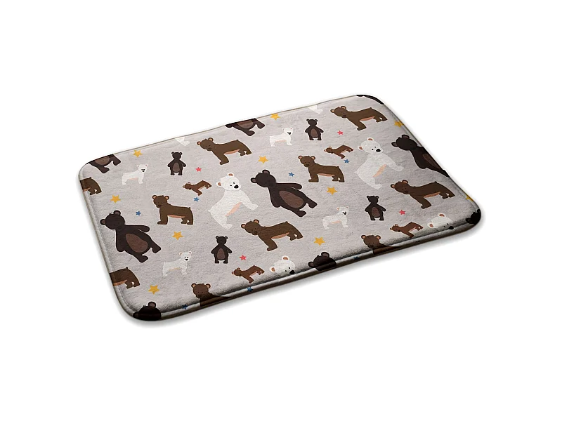Kinderteppich, 90x60 cm Bär und Sterne Kinderteppich, für Kinderzimmer