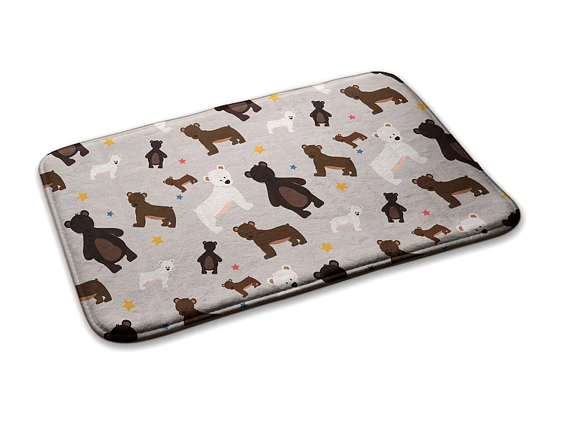 Kinderteppich, 90x60 cm Bär und Sterne Kinderteppich, für Kinderzimmer