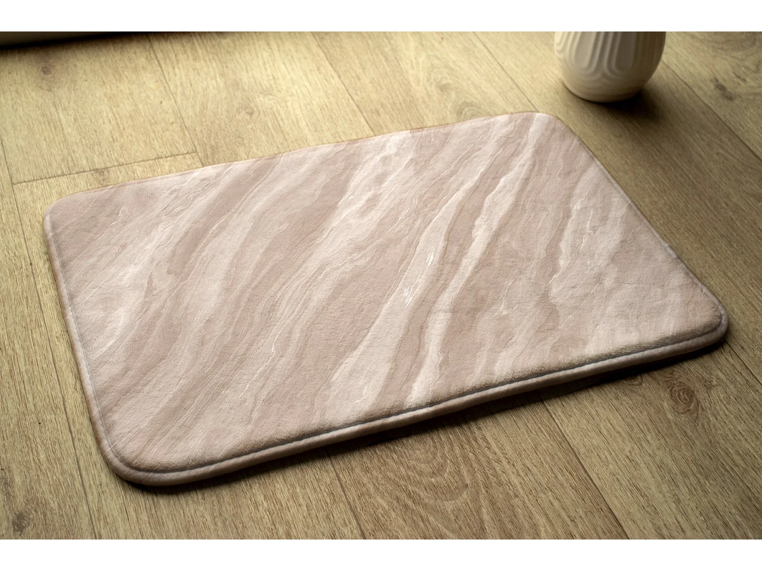 Tapis pour la chambre, 75x45 cm motif marbre. Tapis tendance pour la chambre ou le salon.