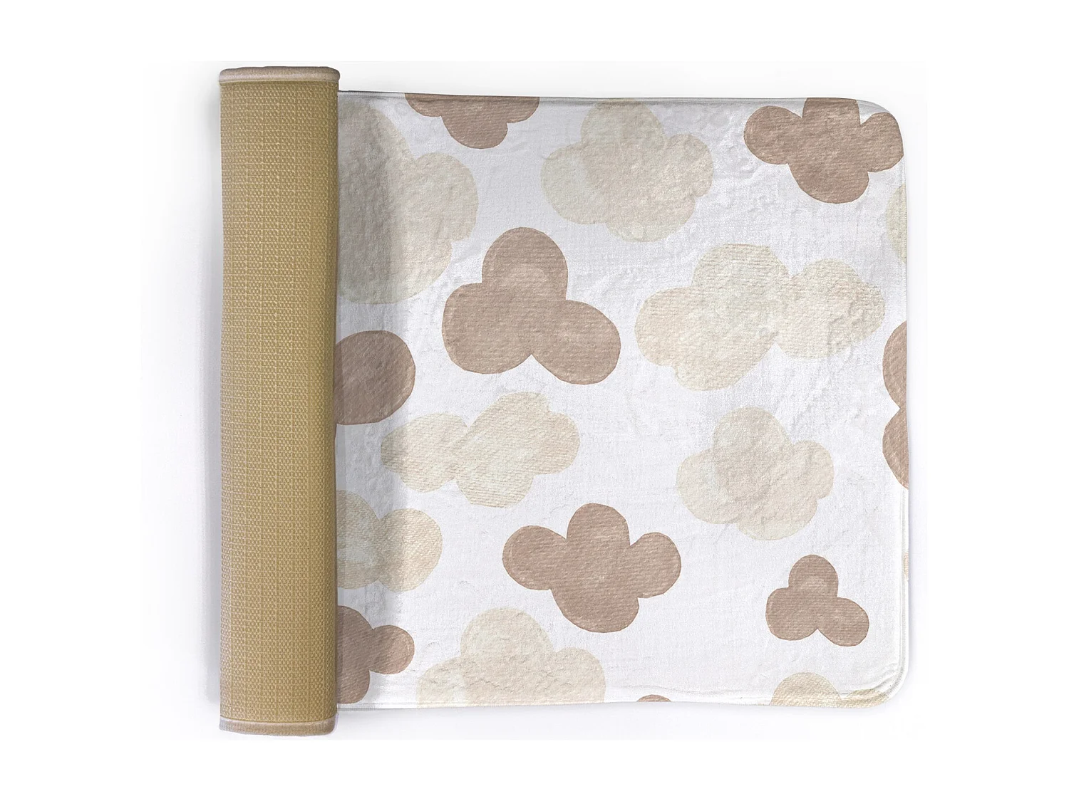 Kinderteppich, 75x45 cm Wolken auf der Tapete Kinderteppich, für ein Kinderzimmer