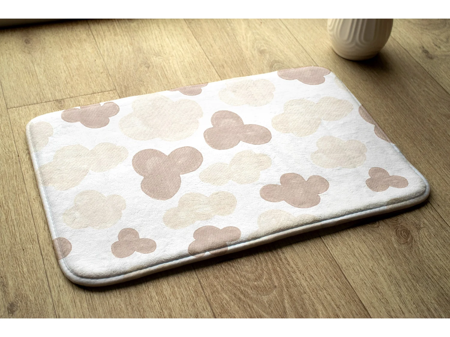 Tapis enfant, 75x45 cm Nuages ​​sur le papier peint Tapis enfant, pour une chambre d'enfant