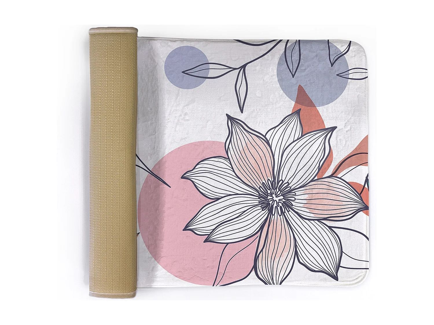 Tapis enfant, 90x60 cm Colibri et fleur Tapis enfant, pour chambre d'enfant