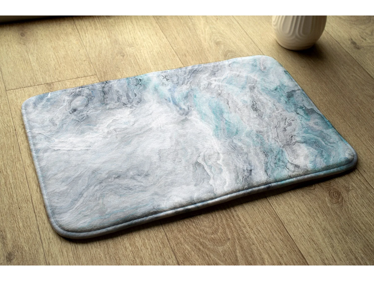 Slaapkamerkleed, 90x60 cm Marmerpatroon Modieus vloerkleed voor een slaapkamer of woonkamer.