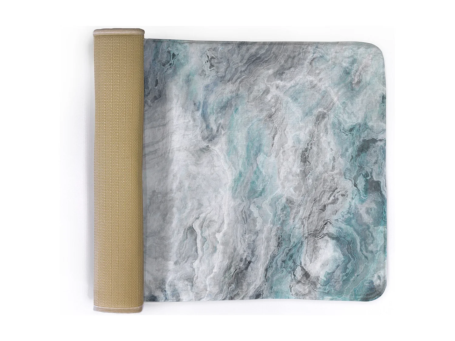 Schlafzimmerteppich, 90 x 60 cm, Marmormuster. Modischer Teppich für ein Schlafzimmer oder Wohnzimmer.