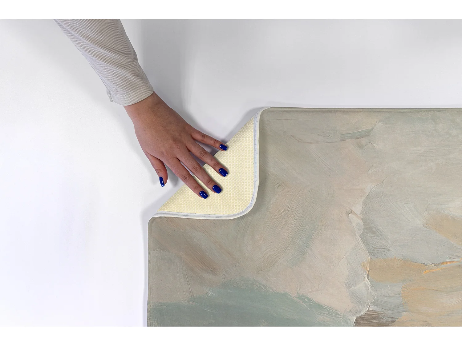 Teppich für das Schlafzimmer, 75x45 cm Abstraktes Bild Modischer Teppich für das Schlafzimmer oder Wohnzimmer.