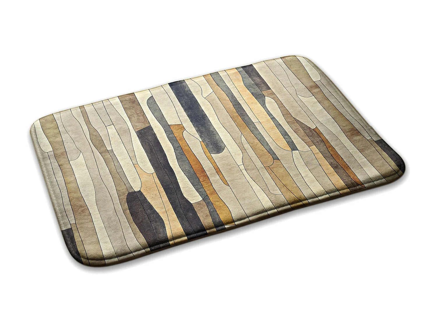 Tapis pour la chambre, 90x60 cm. Motifs abstraits. Tapis tendance pour la chambre ou le salon.