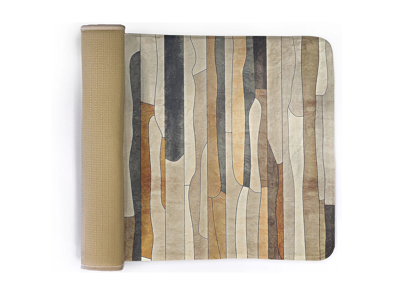 Tapis pour la chambre, 90x60 cm. Motifs abstraits. Tapis tendance pour la chambre ou le salon.