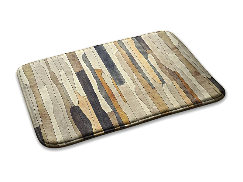 Teppich für das Schlafzimmer, 90x60 cm. Abstrakte Muster. Trendiger Teppich für das Schlafzimmer oder Wohnzimmer.