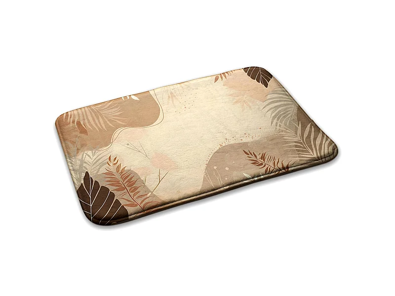 Schlafzimmerteppich, 75x45 cm Blätter und MusterEin trendiger Teppich für ein Schlafzimmer oder Wohnzimmer