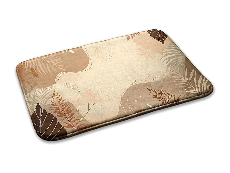 Schlafzimmerteppich, 75x45 cm Blätter und MusterEin trendiger Teppich für ein Schlafzimmer oder Wohnzimmer