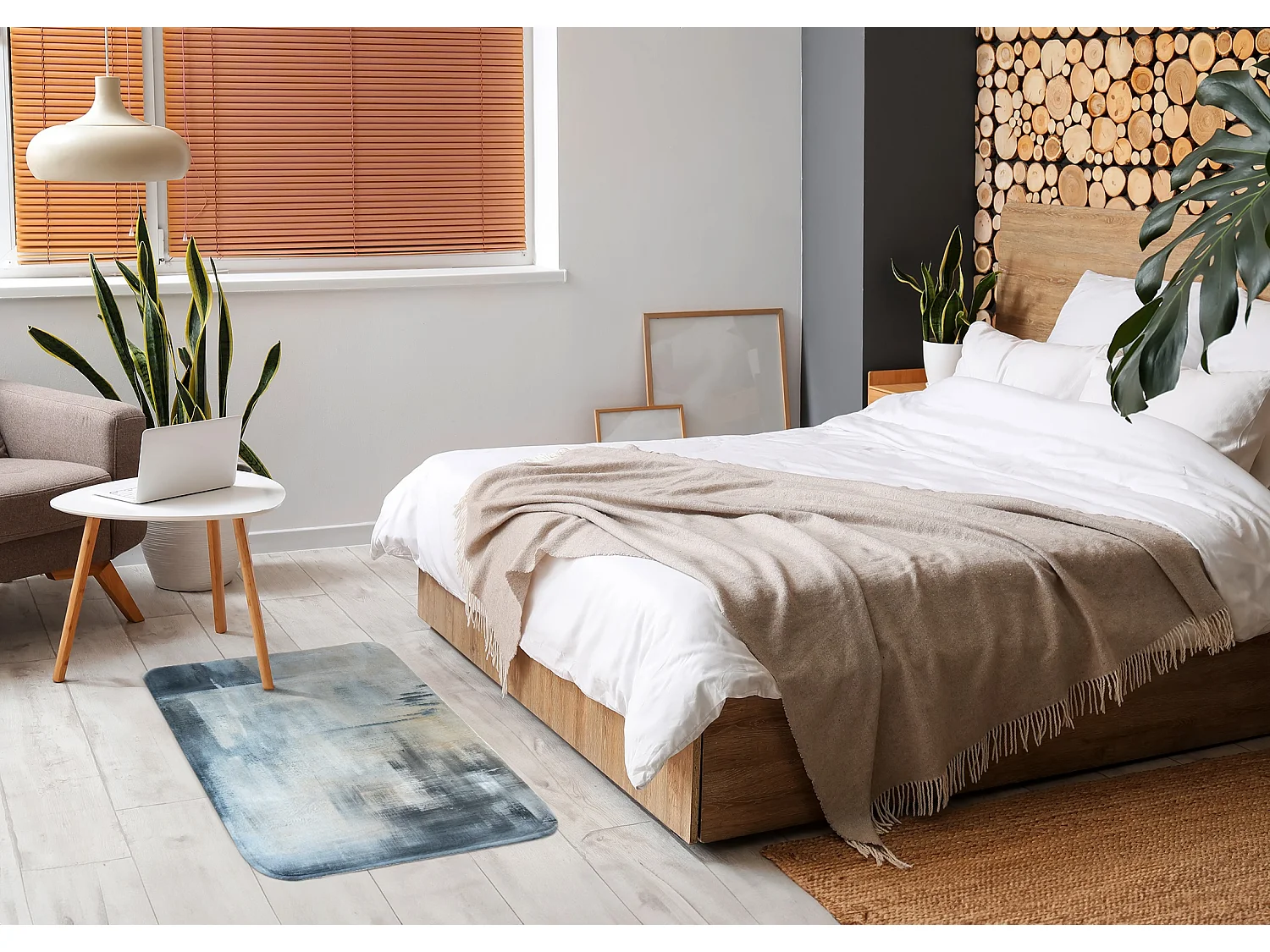 Tapis pour la chambre, 90x60 cm Image abstraite Tapis à la mode pour la chambre ou le salon.