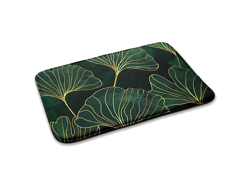 Schlafzimmerteppich, 90x60 cm GinkgoblätterEin trendiger Teppich für ein Schlafzimmer oder Wohnzimmer