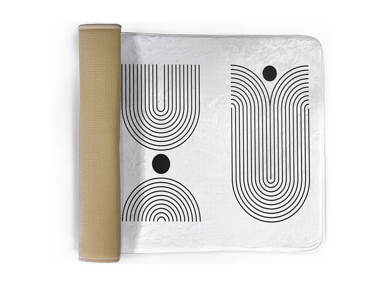 Tapis pour la chambre, 90x60 cm. Motifs géométriques. Tapis tendance pour la chambre ou le salon.