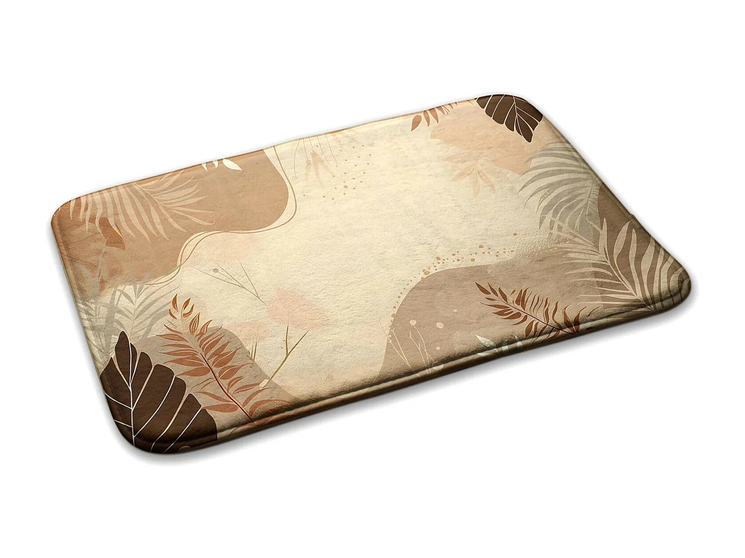 Tapis de chambre, 90x60 cm Feuilles et motifsUn tapis tendance pour une chambre ou un salon