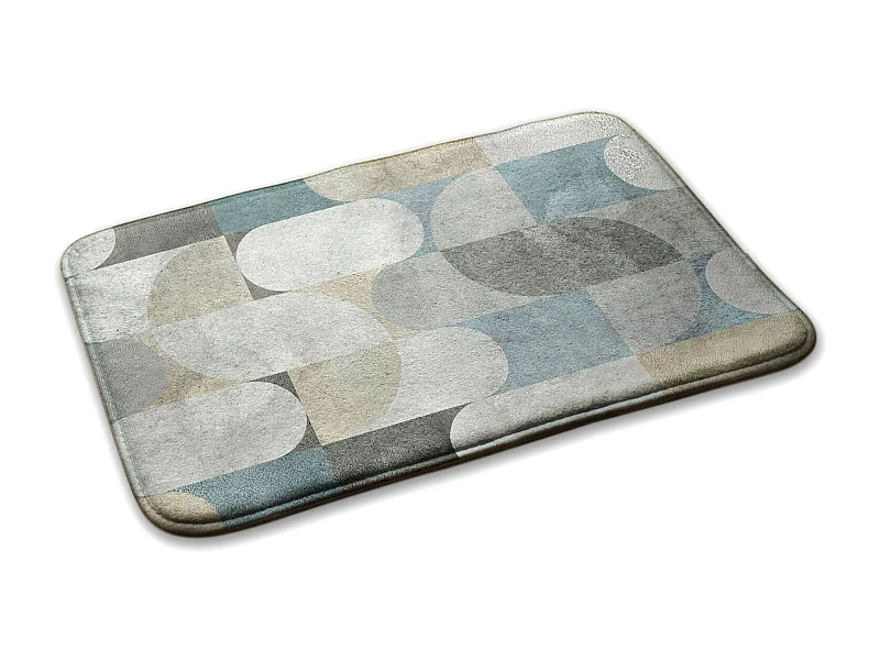 Tapis de chambre, 75x45 cm. Motif géométrique. Tapis tendance pour une chambre ou un salon.