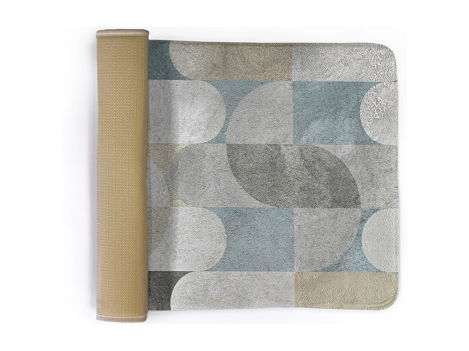 Tapis de chambre, 75x45 cm. Motif géométrique. Tapis tendance pour une chambre ou un salon.