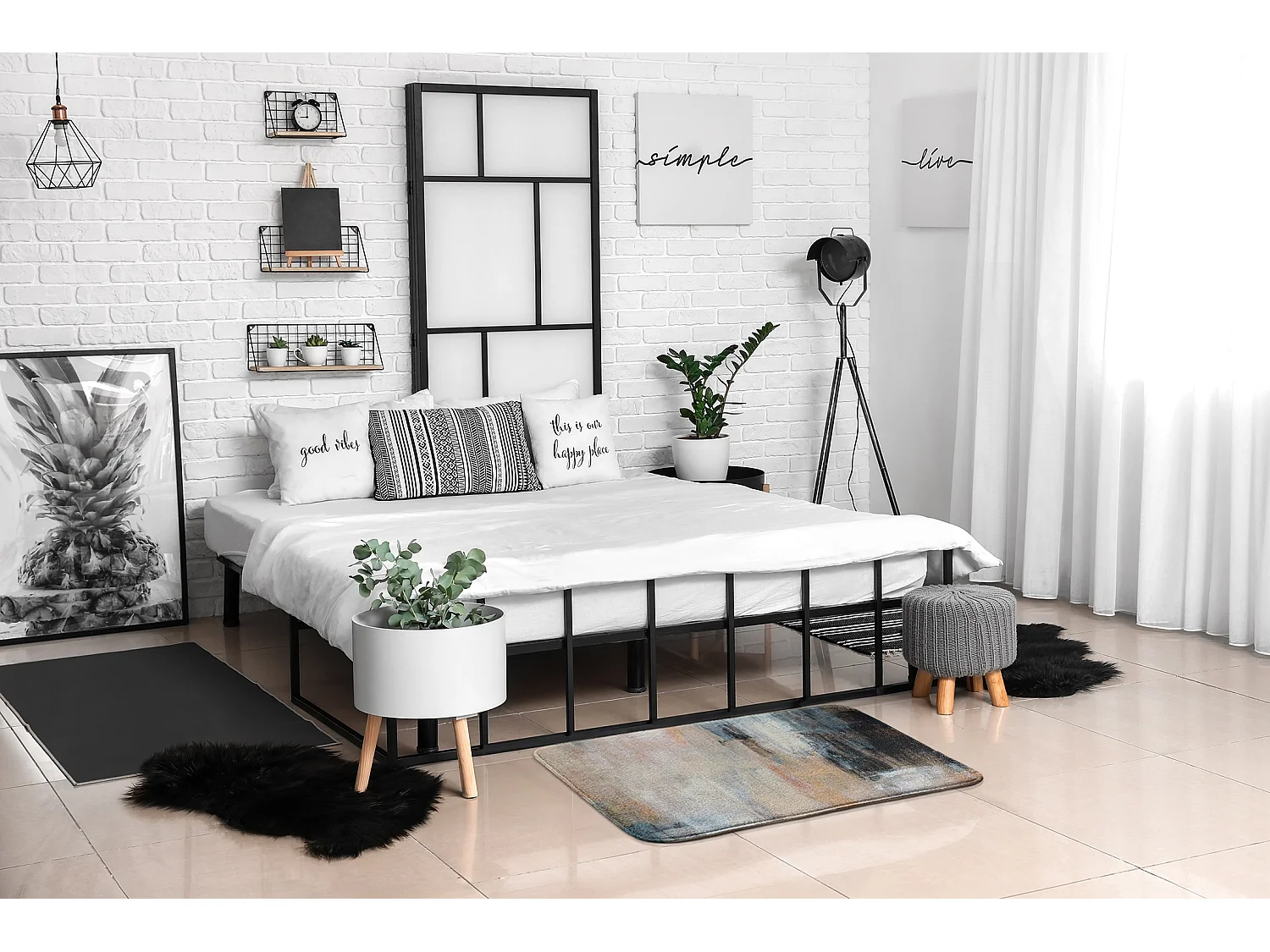 Tapis pour la chambre, 90x60 cm Image abstraite Tapis à la mode pour la chambre ou le salon.