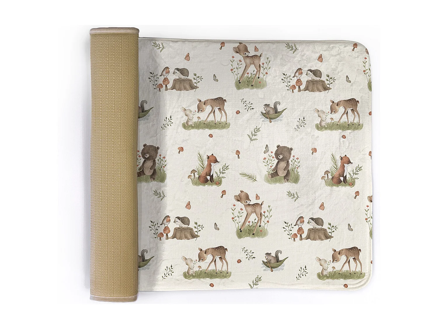 Kinderteppich, 90x60 cm Tiere im Wald Kinderteppich, für ein Kinderzimmer