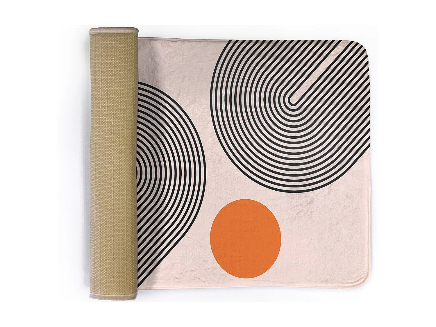 Tapis de chambre, 90x60 cm. Motifs géométriques abstraits. Tapis tendance pour la chambre, le salon.