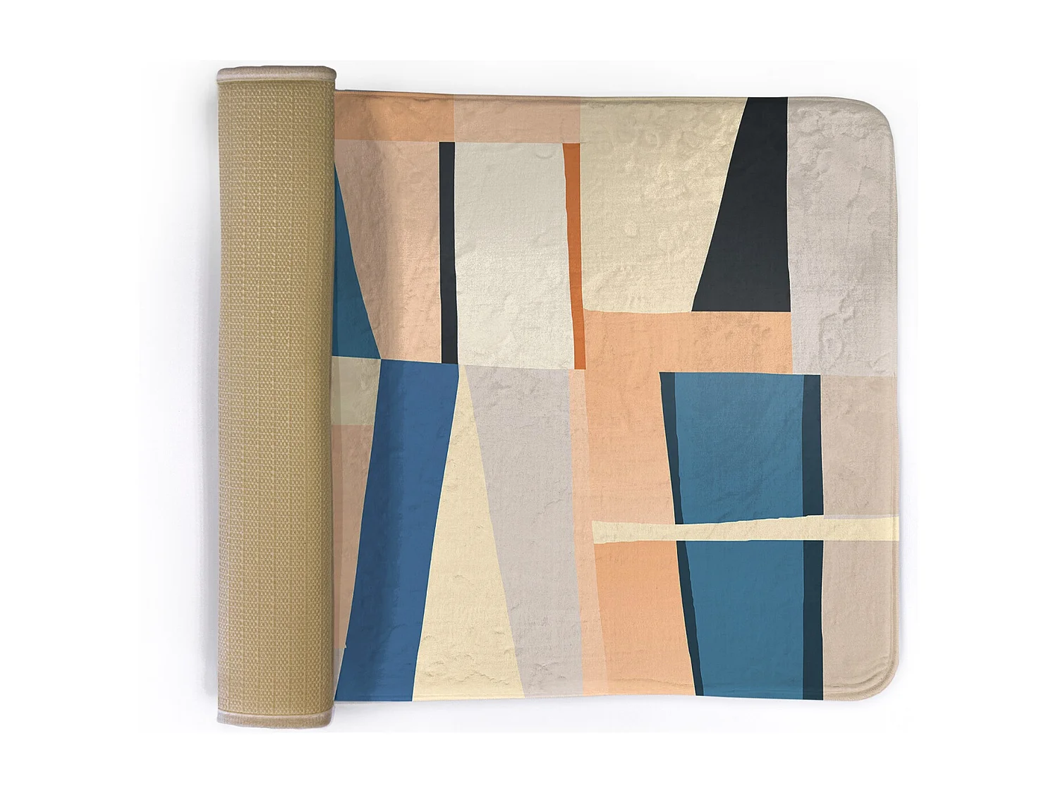 Tapis de chambre, 90x60 cm. Composition abstraite. Tapis tendance pour une chambre ou un salon.